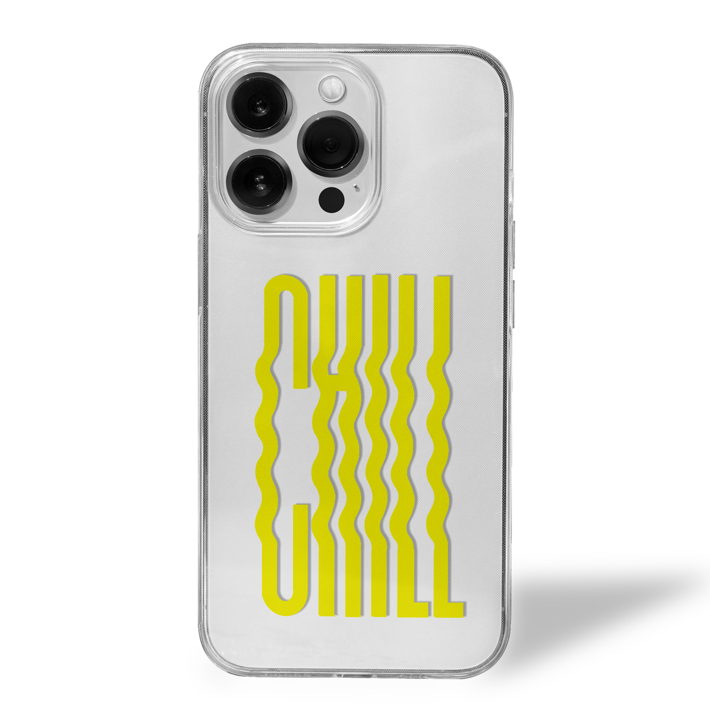 CHILL Twice Over Bold Vibe Clear Silicone Case