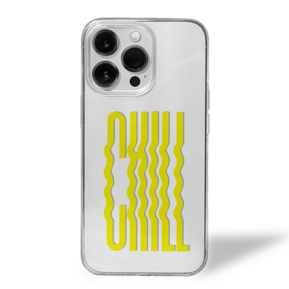 CHILL Twice Over Bold Vibe Clear Silicone Case