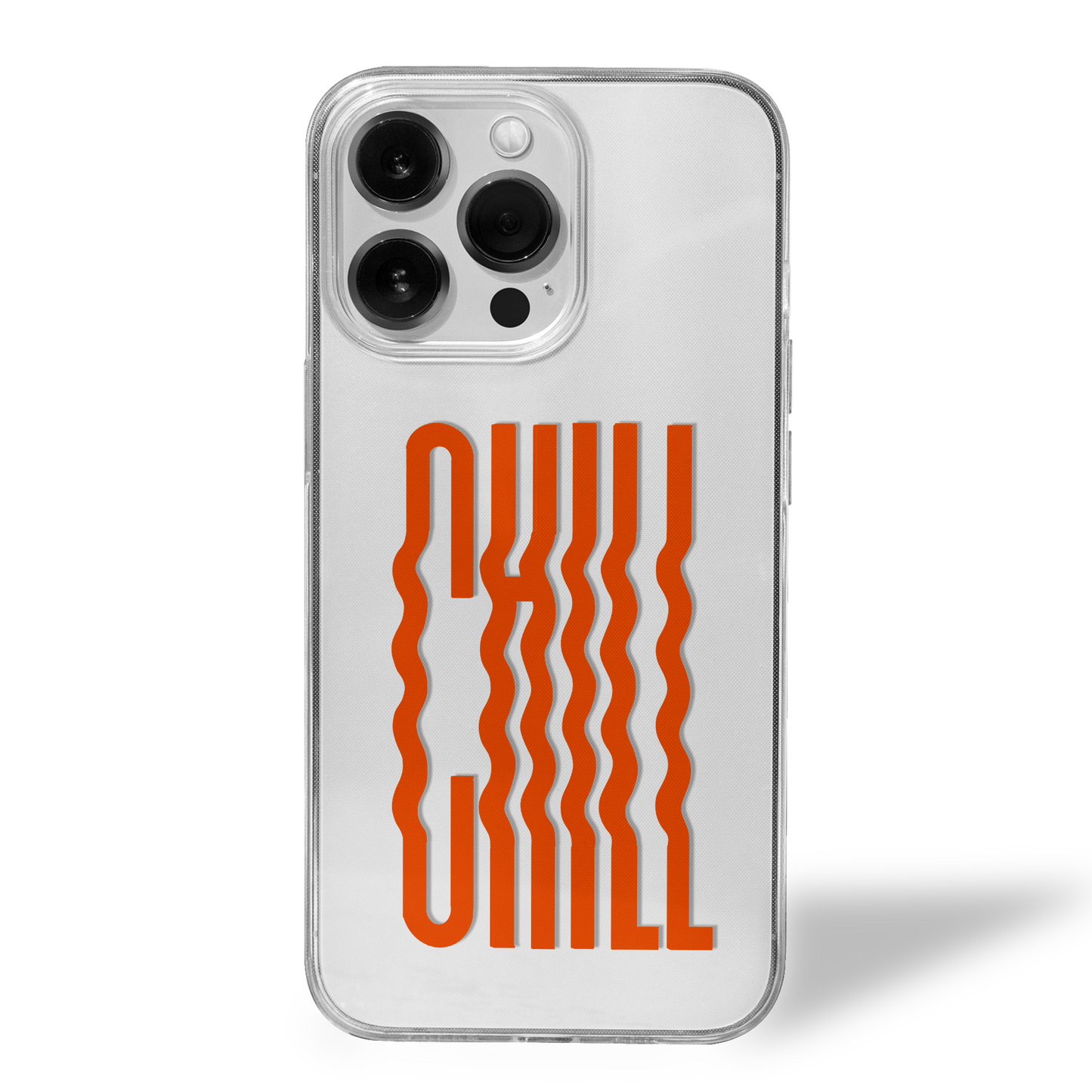 CHILL Twice Over Bold Vibe Clear Silicone Case