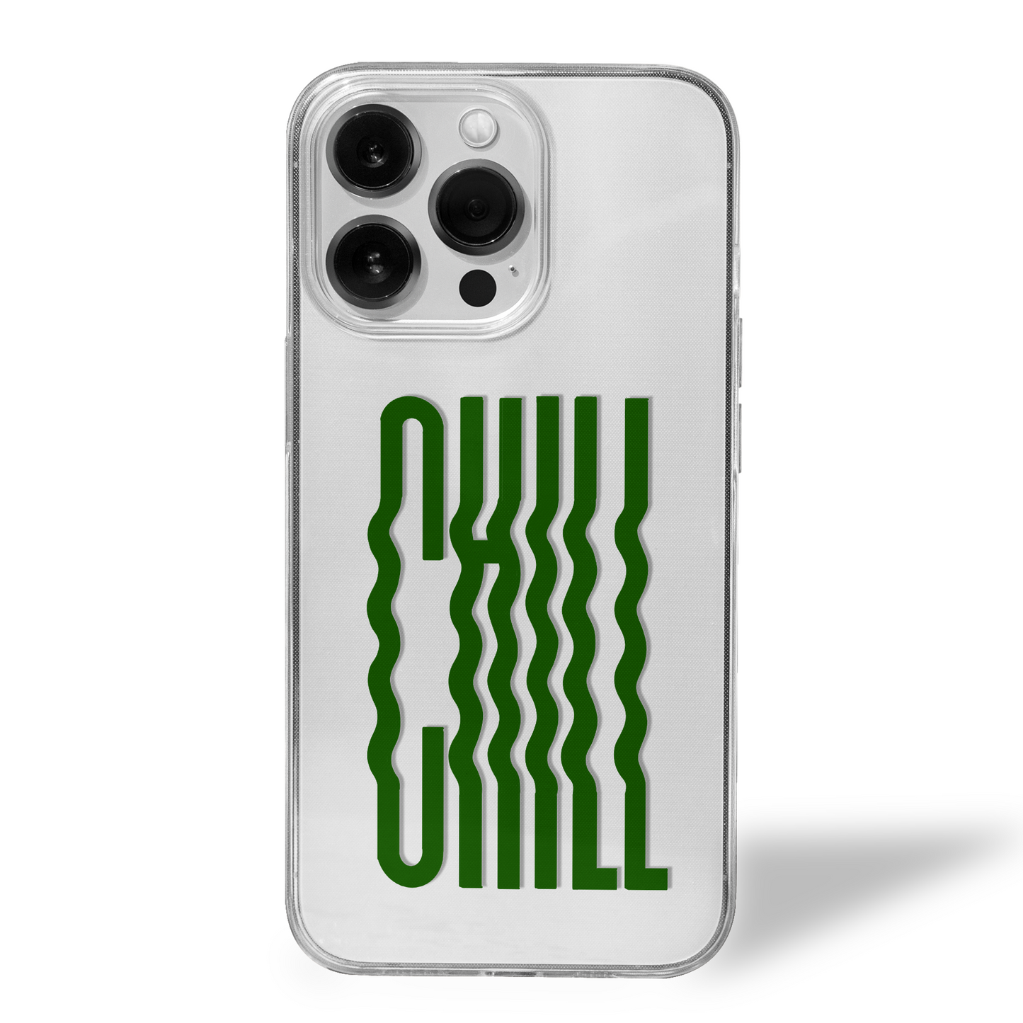 CHILL Twice Over Bold Vibe Clear Silicone Case