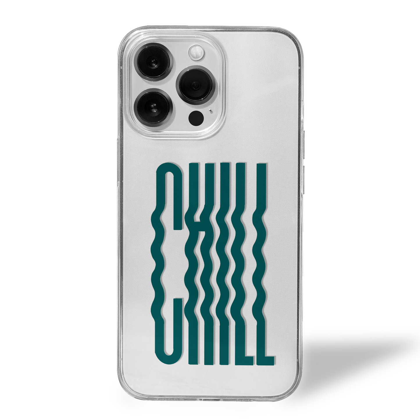 CHILL Twice Over Bold Vibe Clear Silicone Case