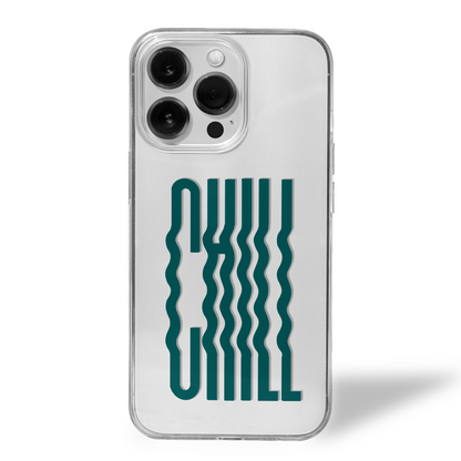 CHILL Twice Over Bold Vibe Clear Silicone Case