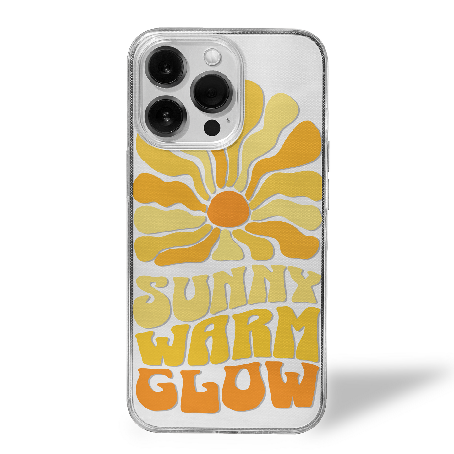 Sunny Warm Glow Clear Silicone Case