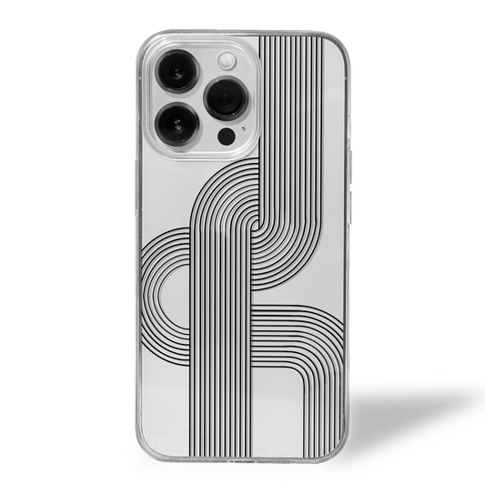 Echo Grid Clear Silicone Case