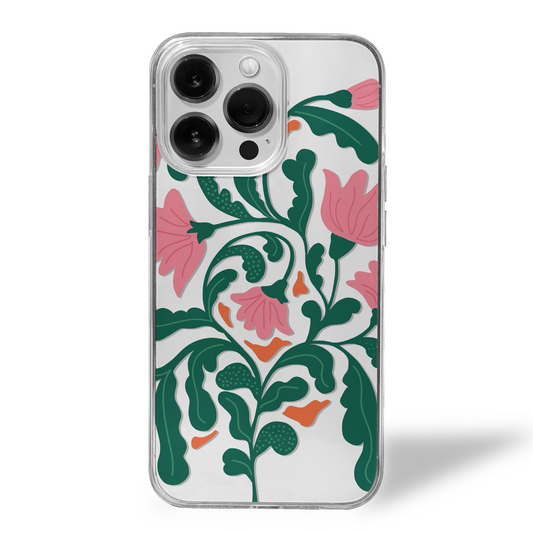 Petal Whimsy Clear Silicone Case