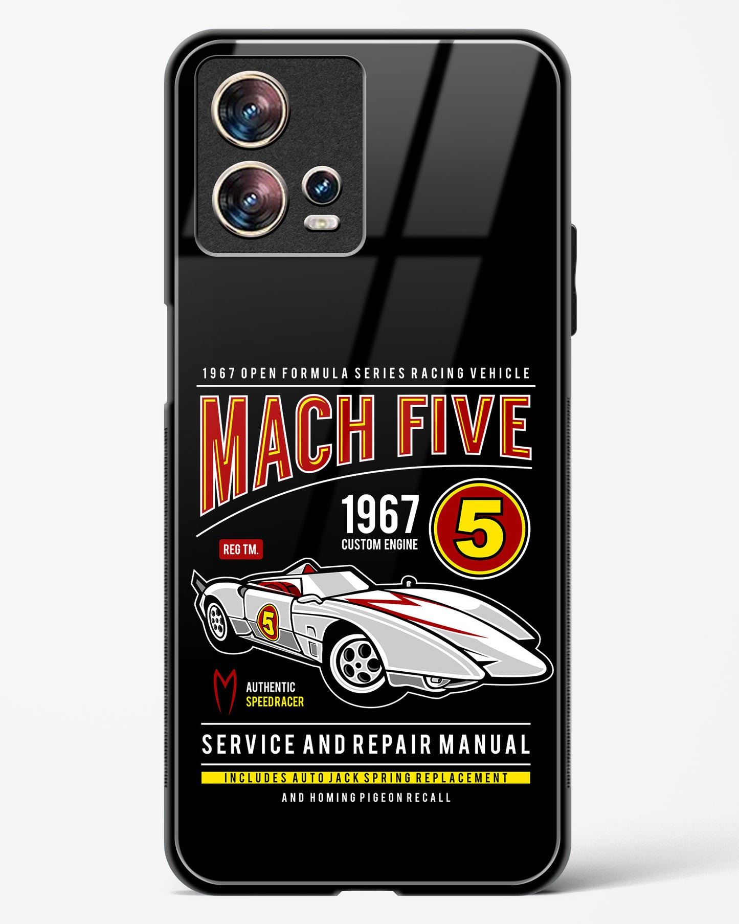 Mach Five 1967 Glass Phone Case-Motorola Edge 30 Fusion