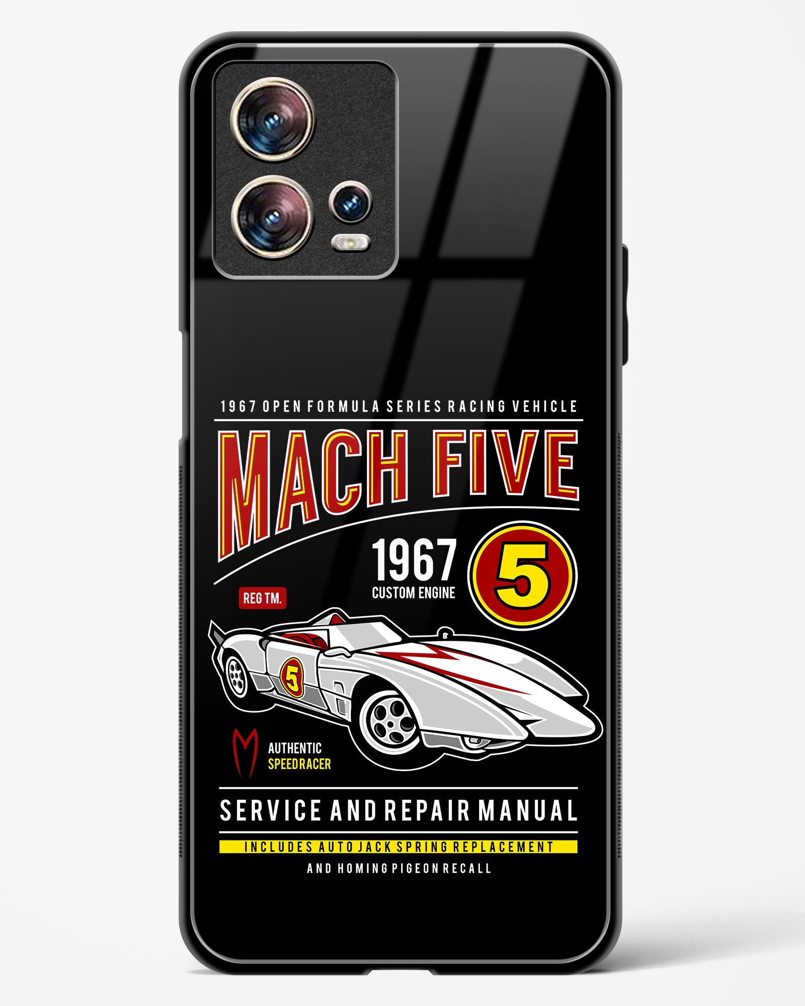 Mach Five 1967 Glass Phone Case-Motorola Edge 30 Fusion
