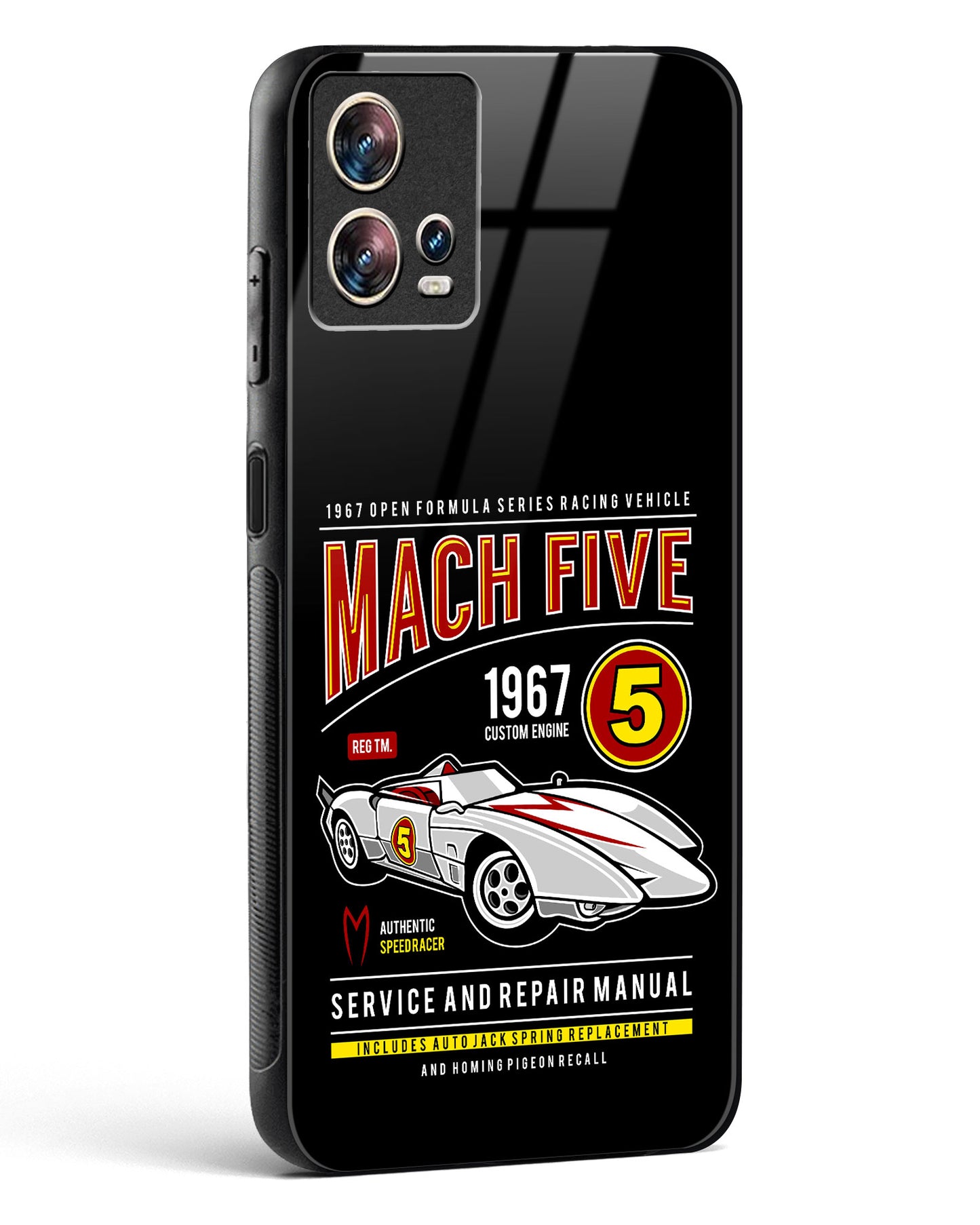 Mach Five 1967 Glass Phone Case-Motorola Edge 30 Fusion
