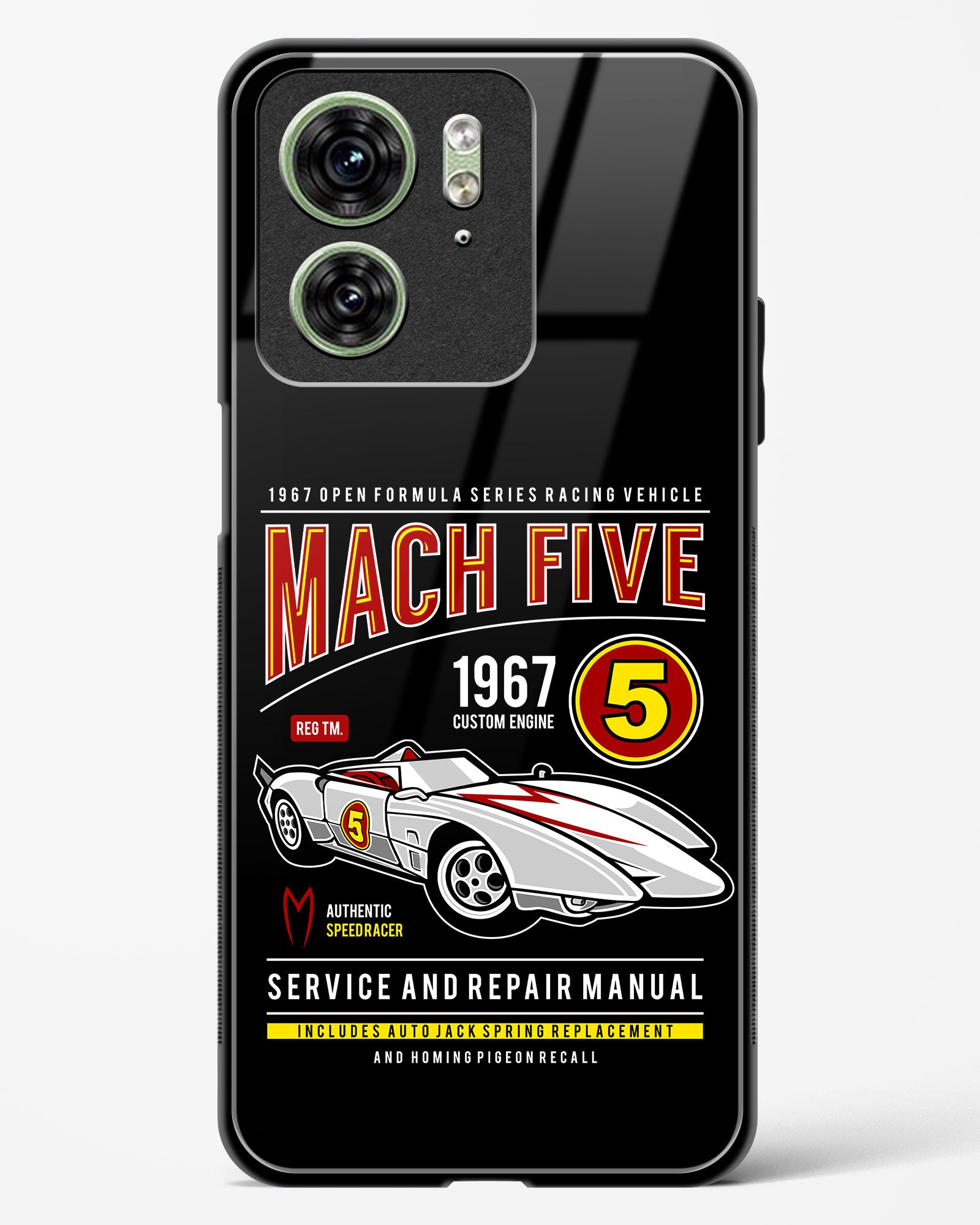 Mach Five 1967 Glass Phone Case-Motorola Edge 40