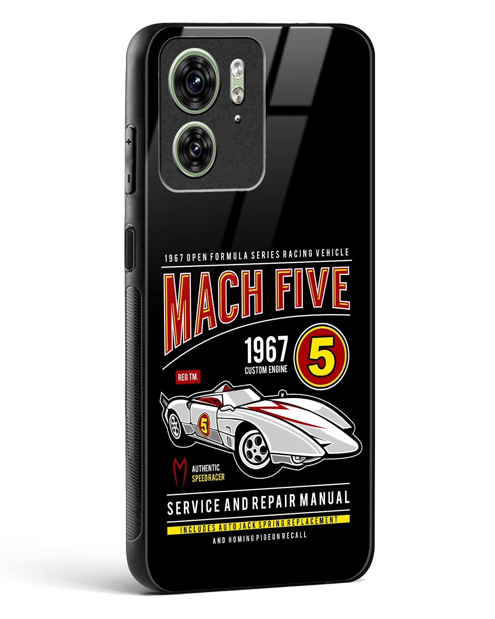 Mach Five 1967 Glass Phone Case-Motorola Edge 40