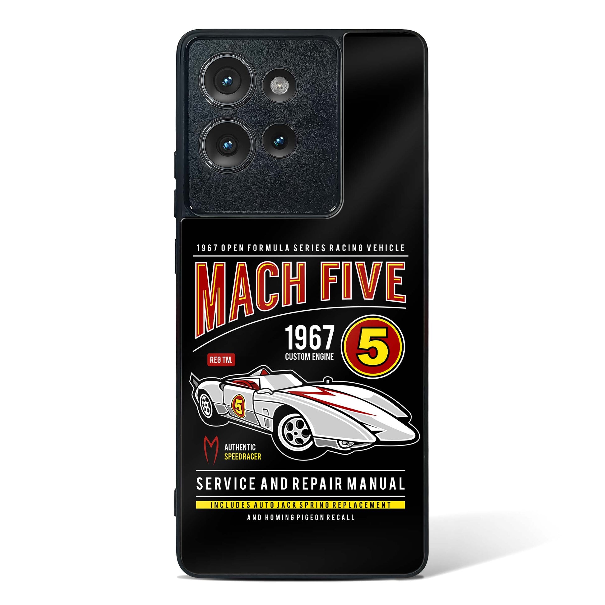 Mach Five 1967 Glass Phone Case-Motorola Edge 50