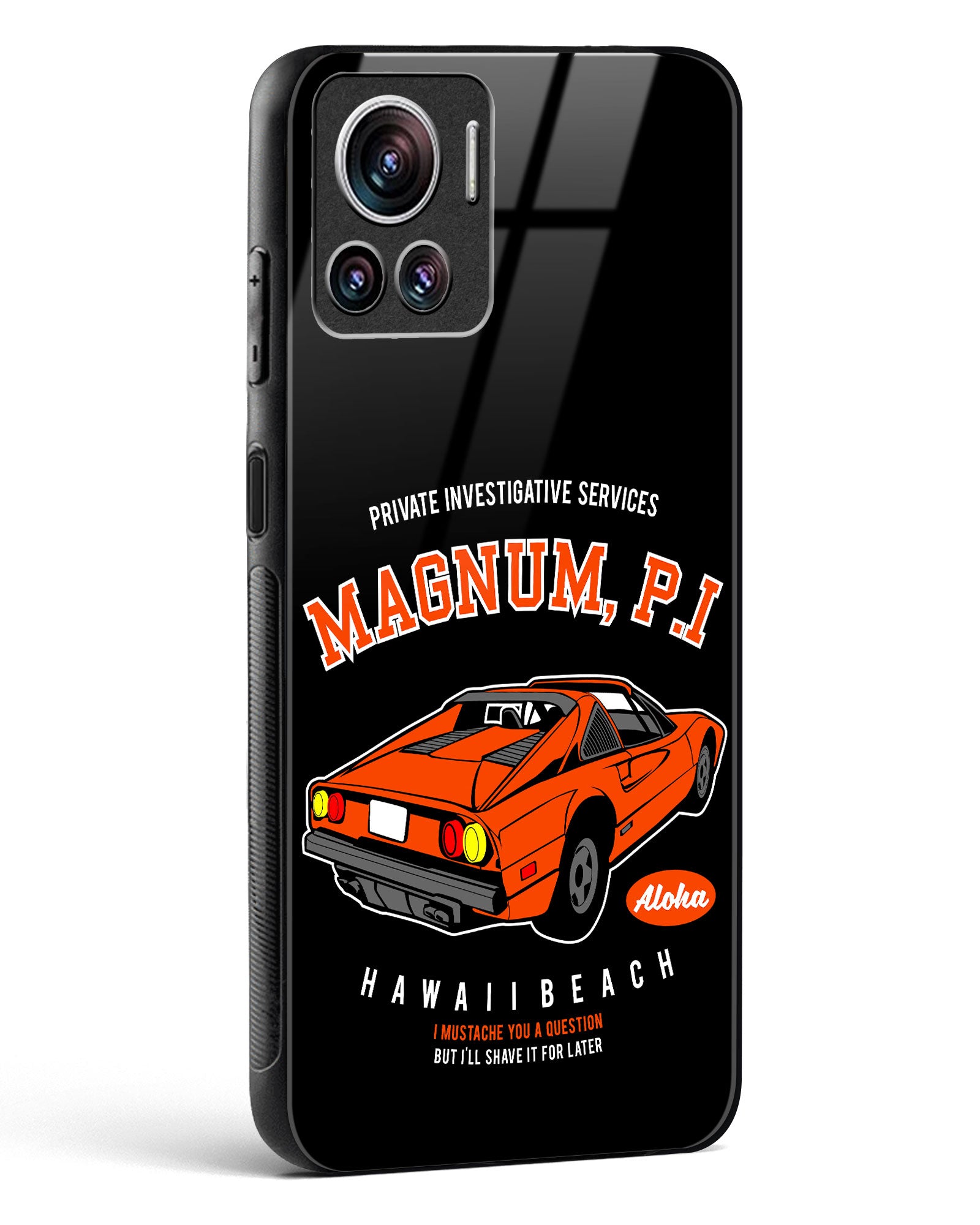 Magnum P.I. Classic Glass Phone Case-Motorola Edge 30 Ultra