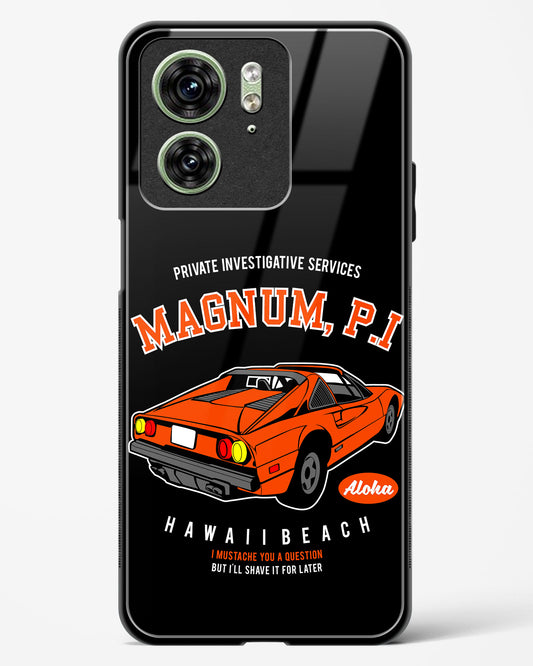 Magnum P.I. Classic Glass Phone Case-Motorola Edge 40