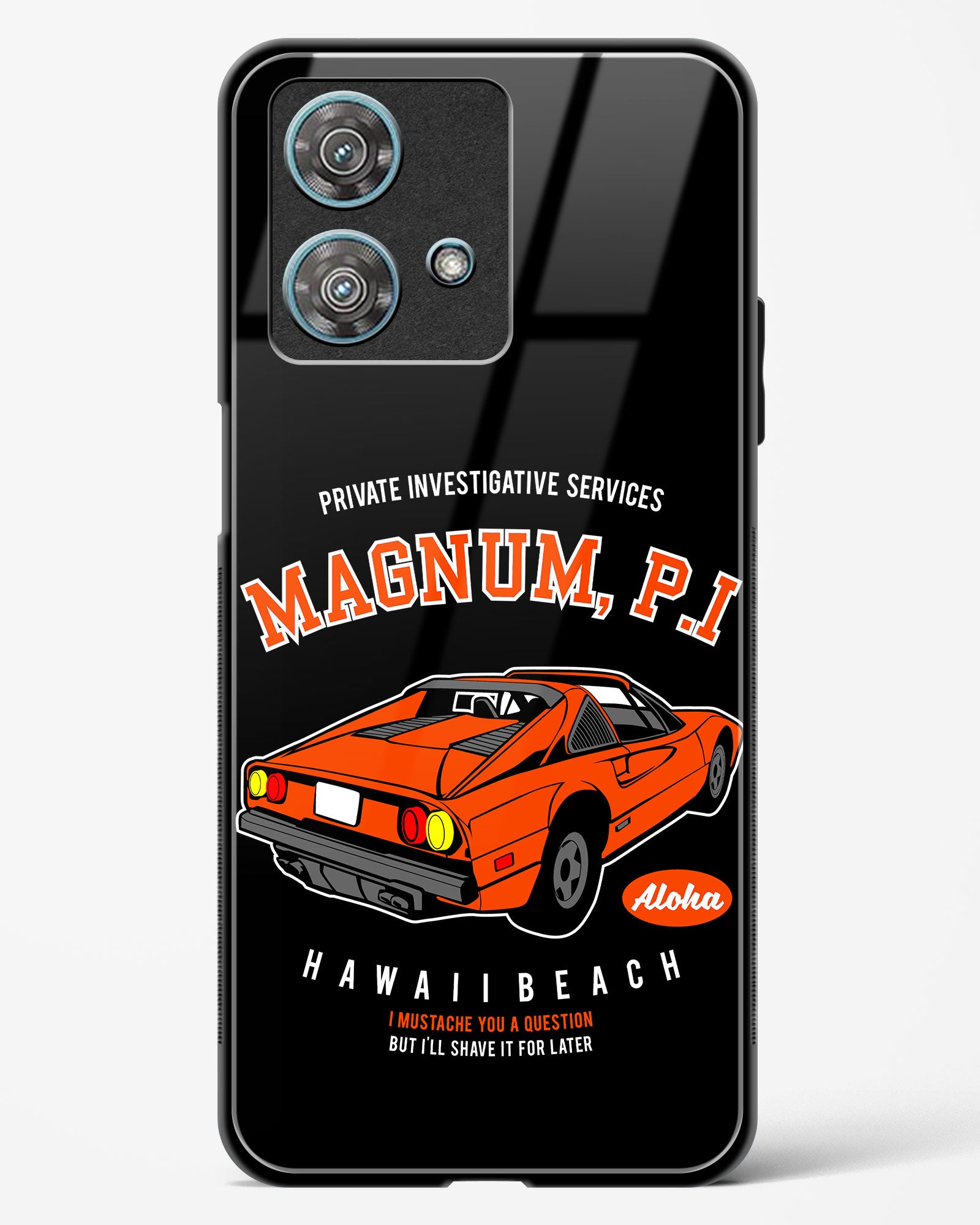 Magnum P.I. Classic Glass Phone Case-Motorola Edge 40 Neo