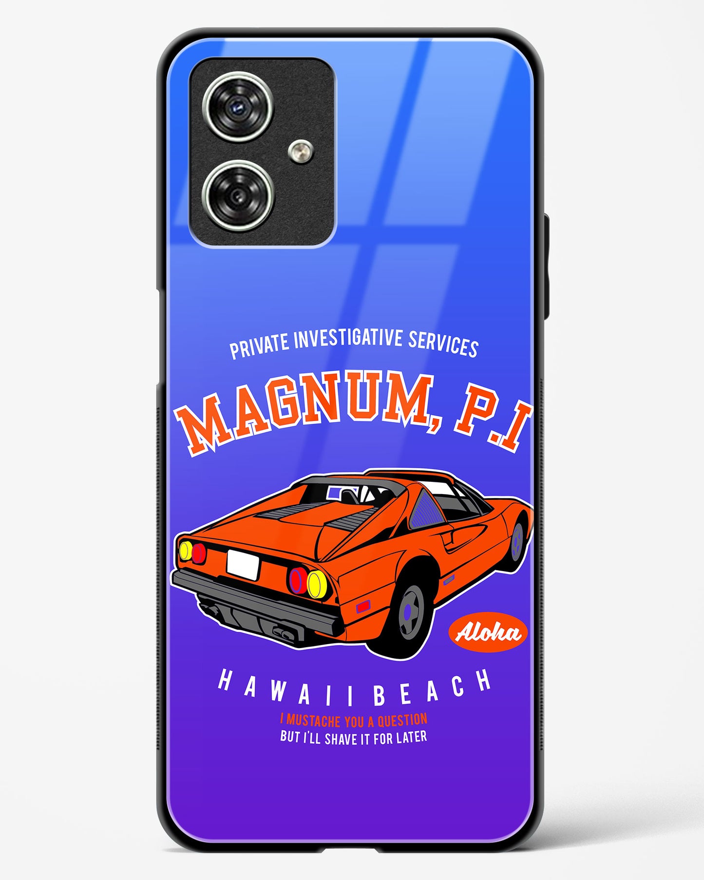 Magnum PI Aloha Glass Phone Case-Moto G54 5G