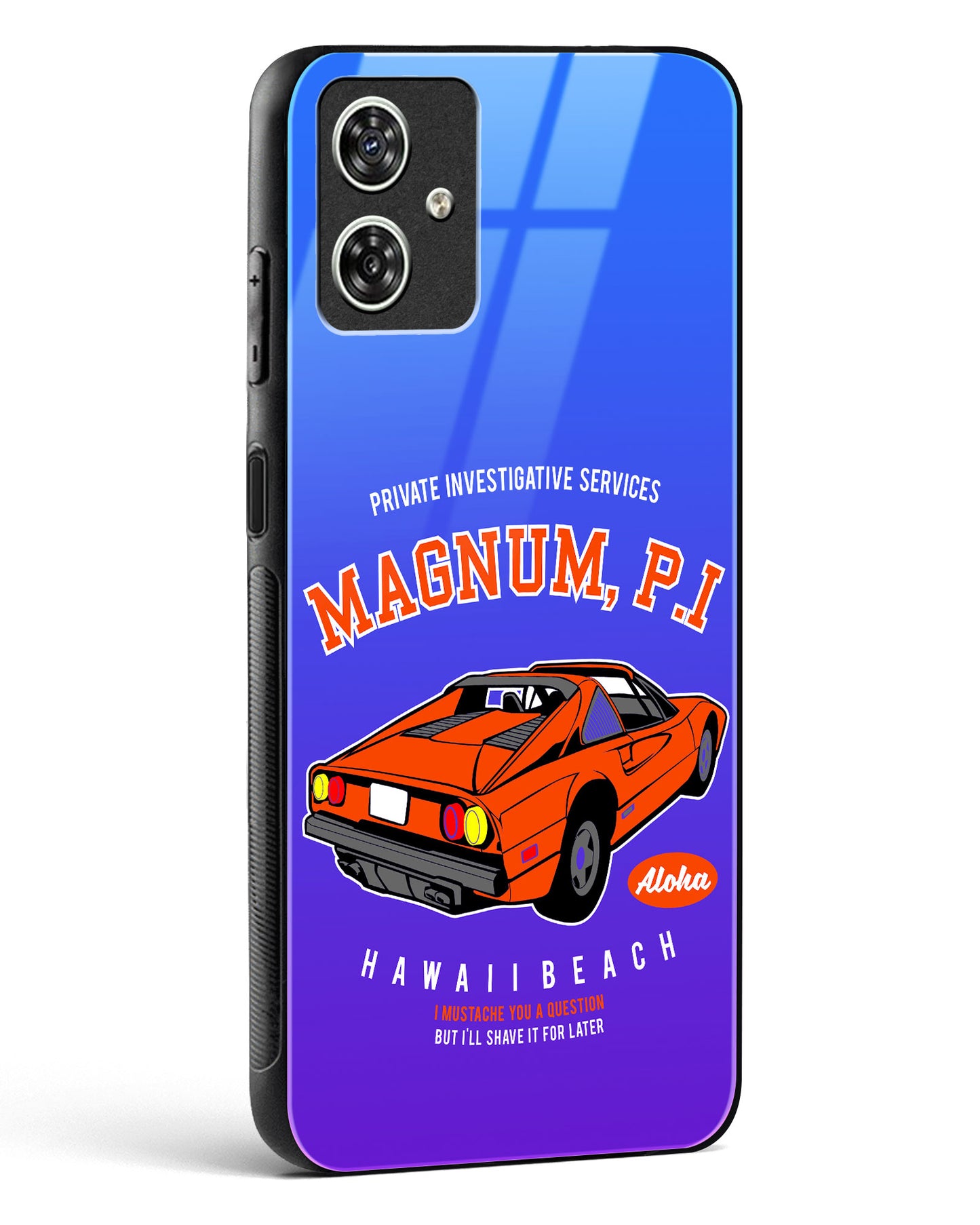 Magnum PI Aloha Glass Phone Case-Moto G54 5G