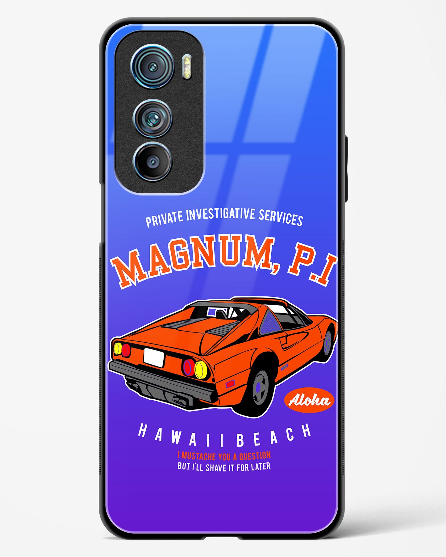 Magnum PI Aloha Glass Phone Case-Motorola Edge 30