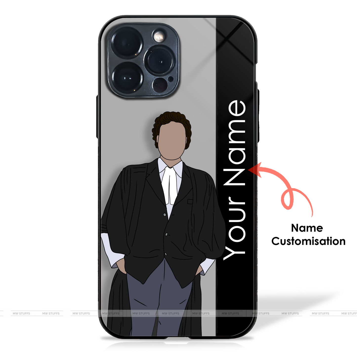 Lawyer/Advocate Custom Name Glass Case (6 illustration styles)