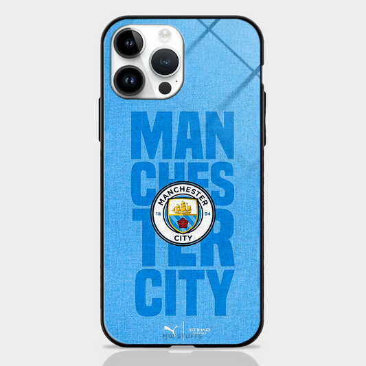Manchester City Blue Sticker Glass Case -  - MW Stuffs - 