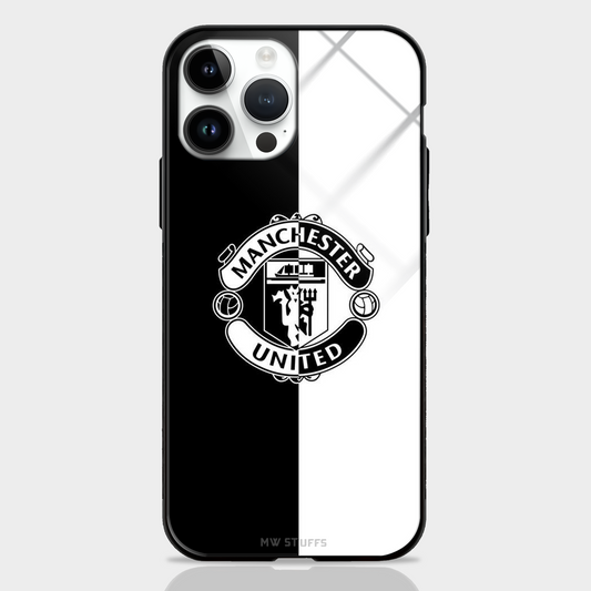 Manchester United Black White Glass Case -  - MW Stuffs - 
