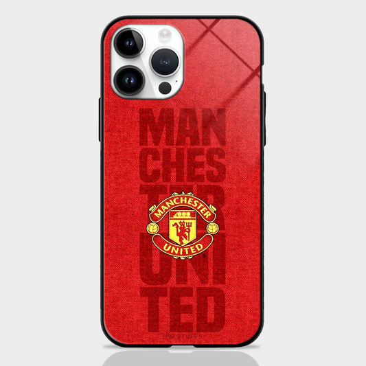 Manchester United Logo Red Glass Case -  - MW Stuffs - 