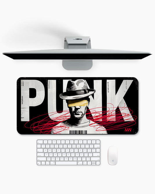 Masked Rebellion Punked in Yellow & Crimson Deskmat