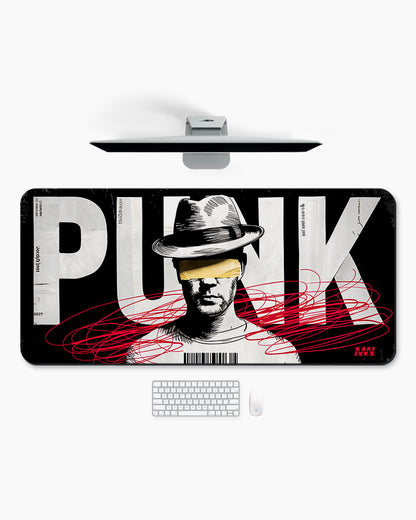 Masked Rebellion Punked in Yellow & Crimson Deskmat