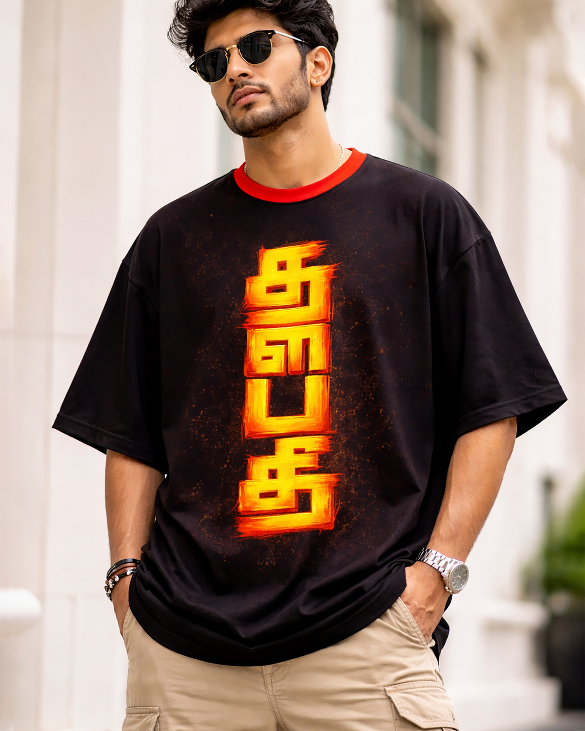 Mass Mode Thalapathy oversized t-shirt