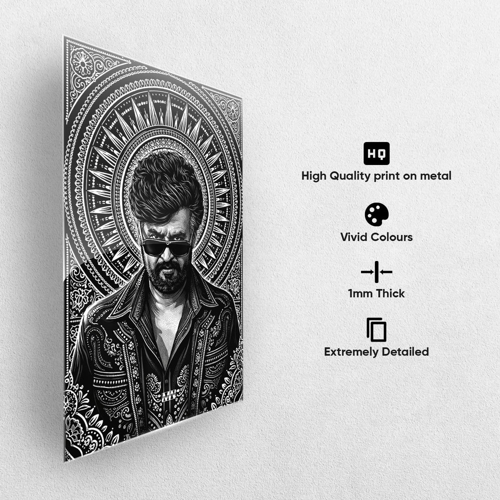 Mass Rajini Aura Metal-Poster
