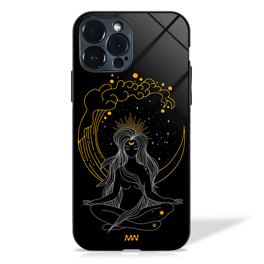 Meditating Goddess Premium Glass Case -  - MW Stuffs - 