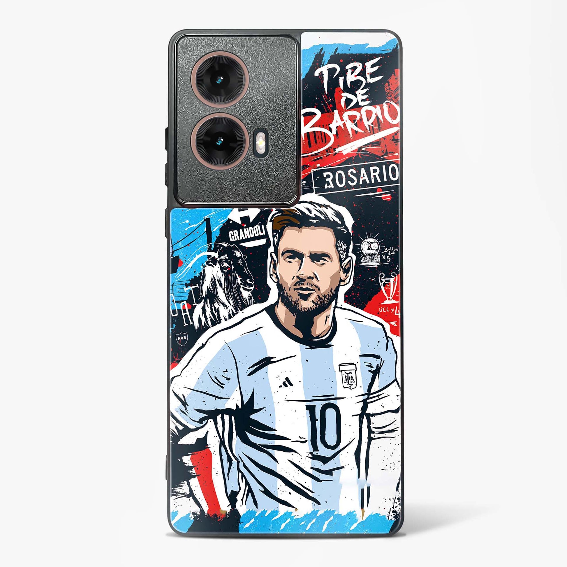 Messi Inspired Art Glass Phone Case-Moto G85 5G