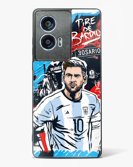 Messi Inspired Art Glass Phone Case-Motorola Edge 50 Fusion