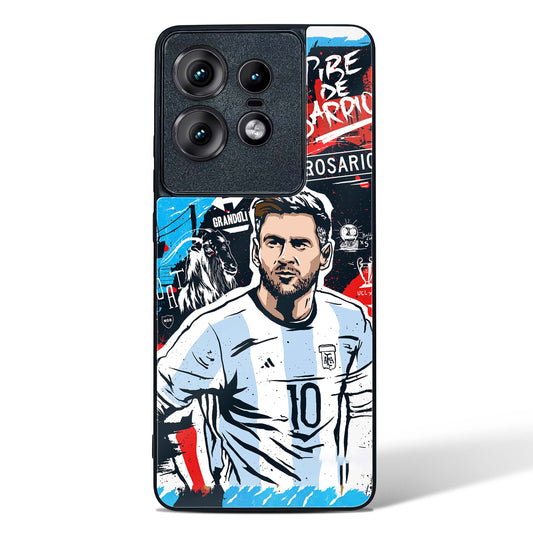 Messi Inspired Art Glass Phone Case-Motorola Edge 50 Pro