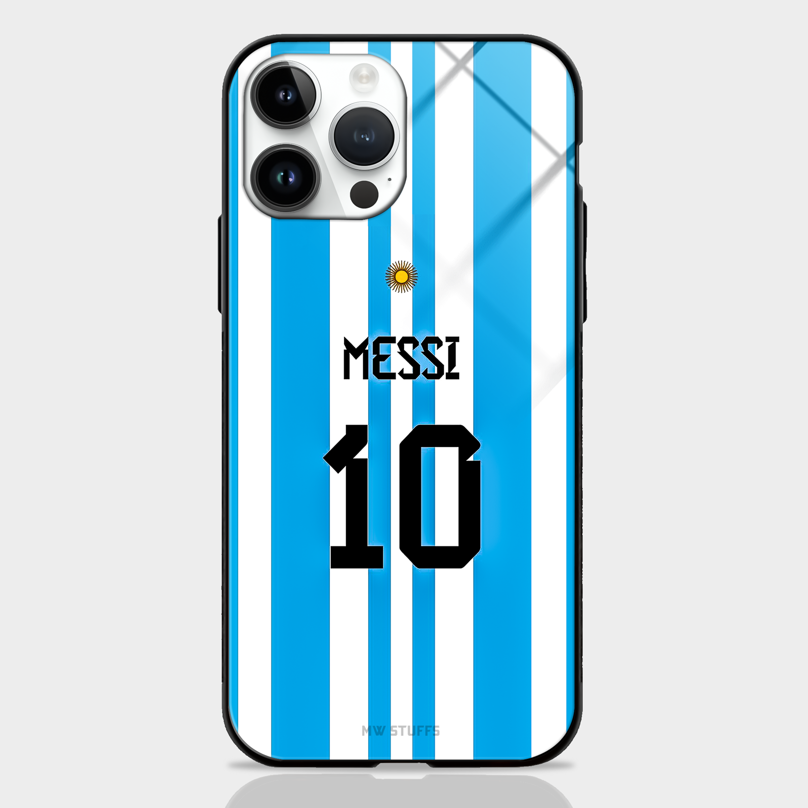 Messi Jersey No.10 Glass Case -  - MW Stuffs - 