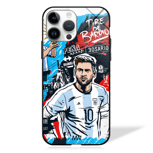 Messi Poster Art Glass Case -  - MW Stuffs - 