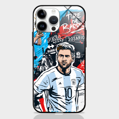 Messi Poster Art Glass Case -  - MW Stuffs - 
