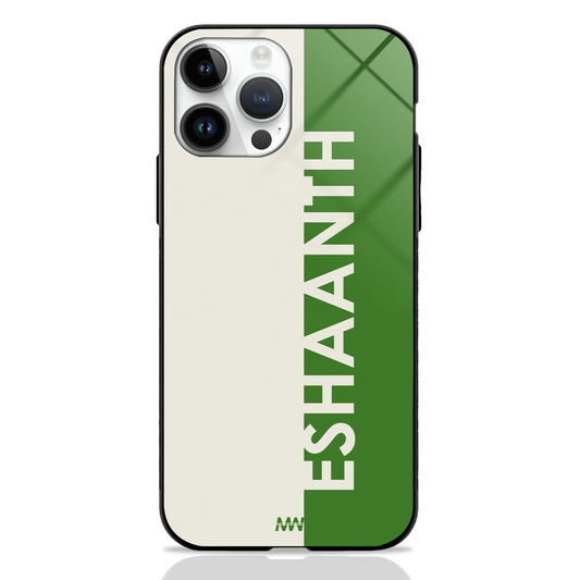 Metro Sleek Custom Name GLASS CASE -  - MW Stuffs - 