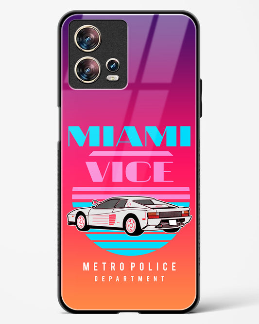 Miami Vice Retro Glass Phone Case-Motorola Edge 30 Fusion