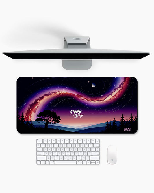 Milky Way Glow Desk Mat