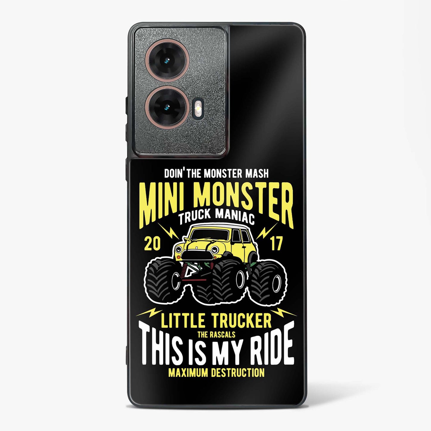 Mini Monster Truck Glass Phone Case-Moto G85 5G