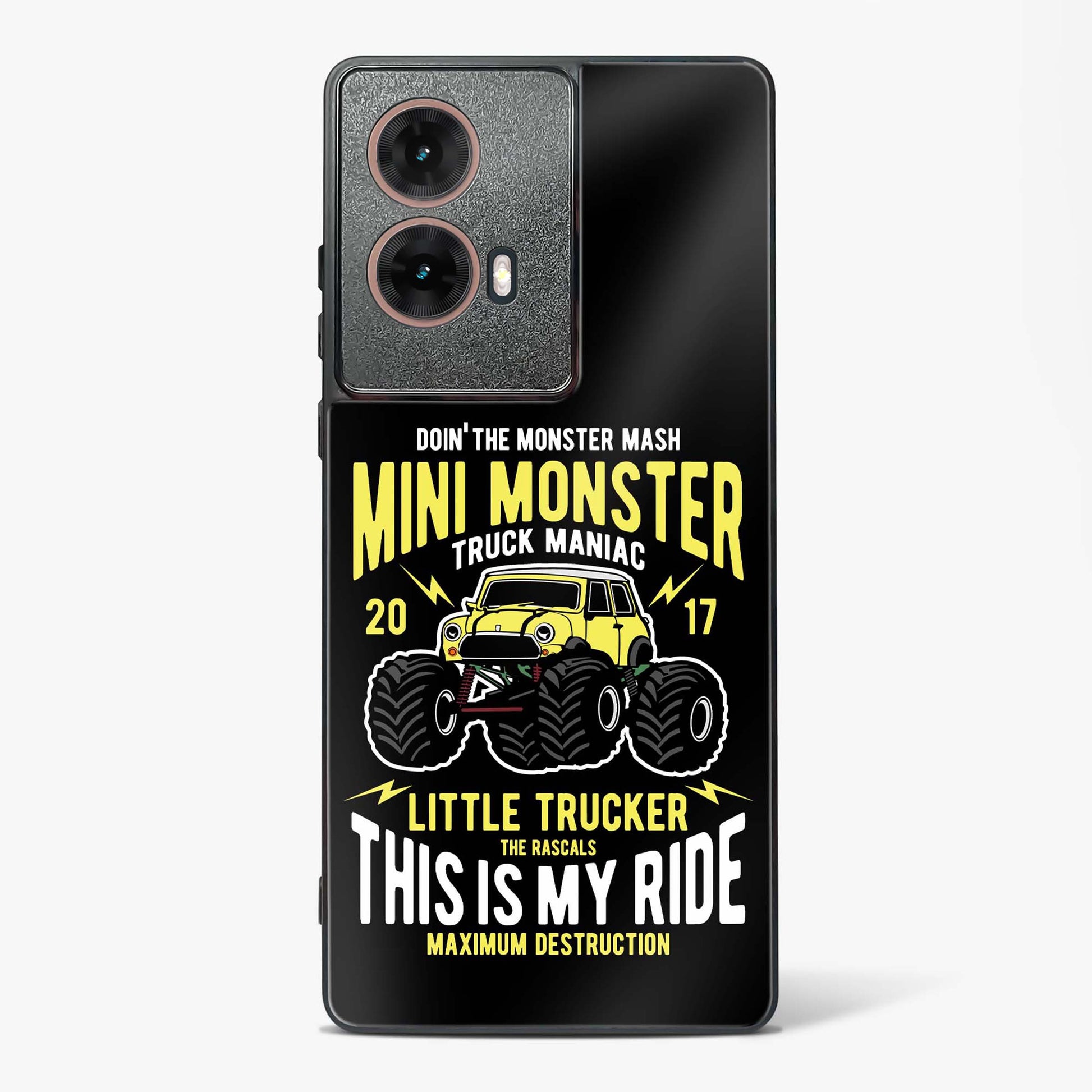 Mini Monster Truck Glass Phone Case-Moto G85 5G