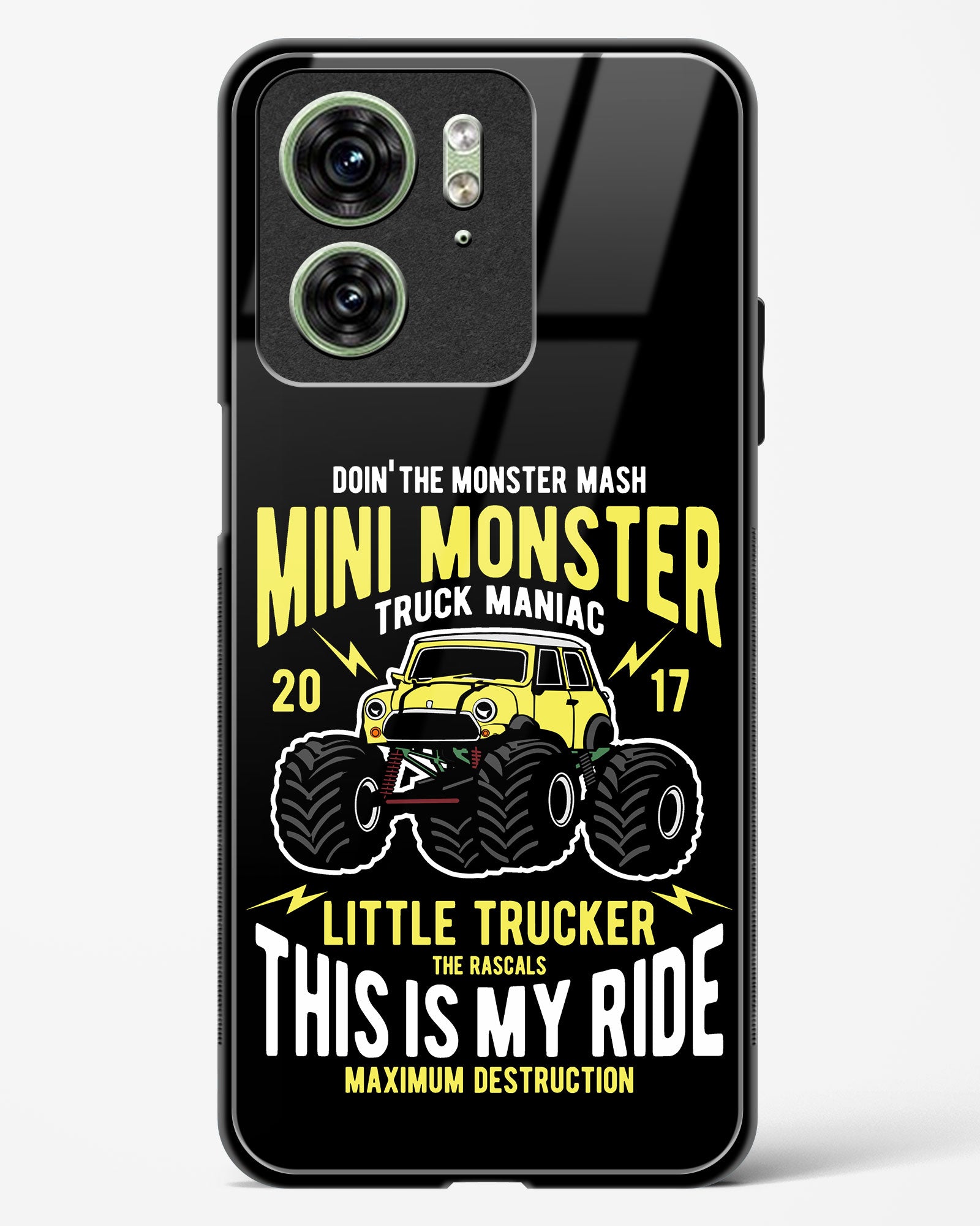 Mini Monster Truck Glass Phone Case-Motorola Edge 40