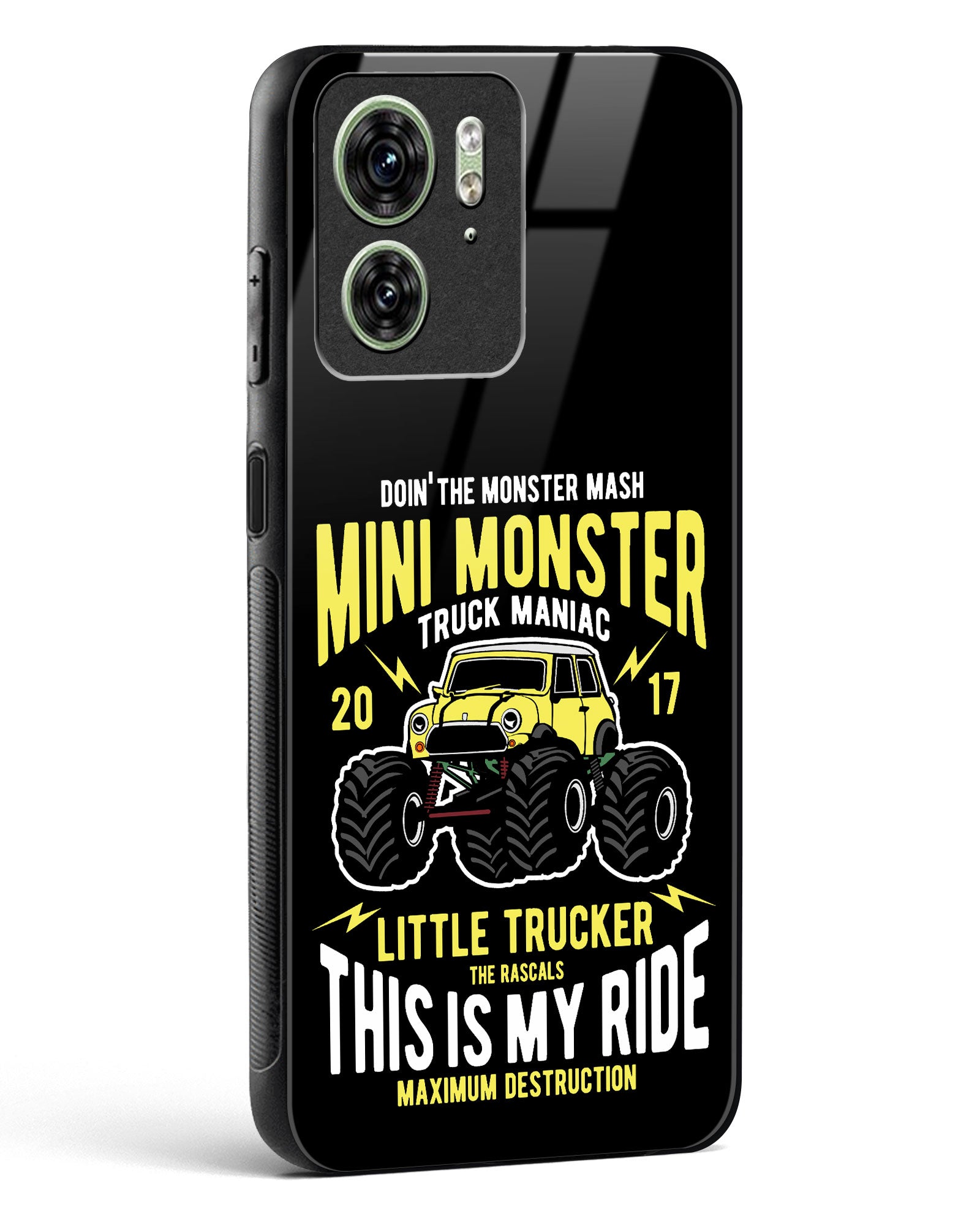 Mini Monster Truck Glass Phone Case-Motorola Edge 40