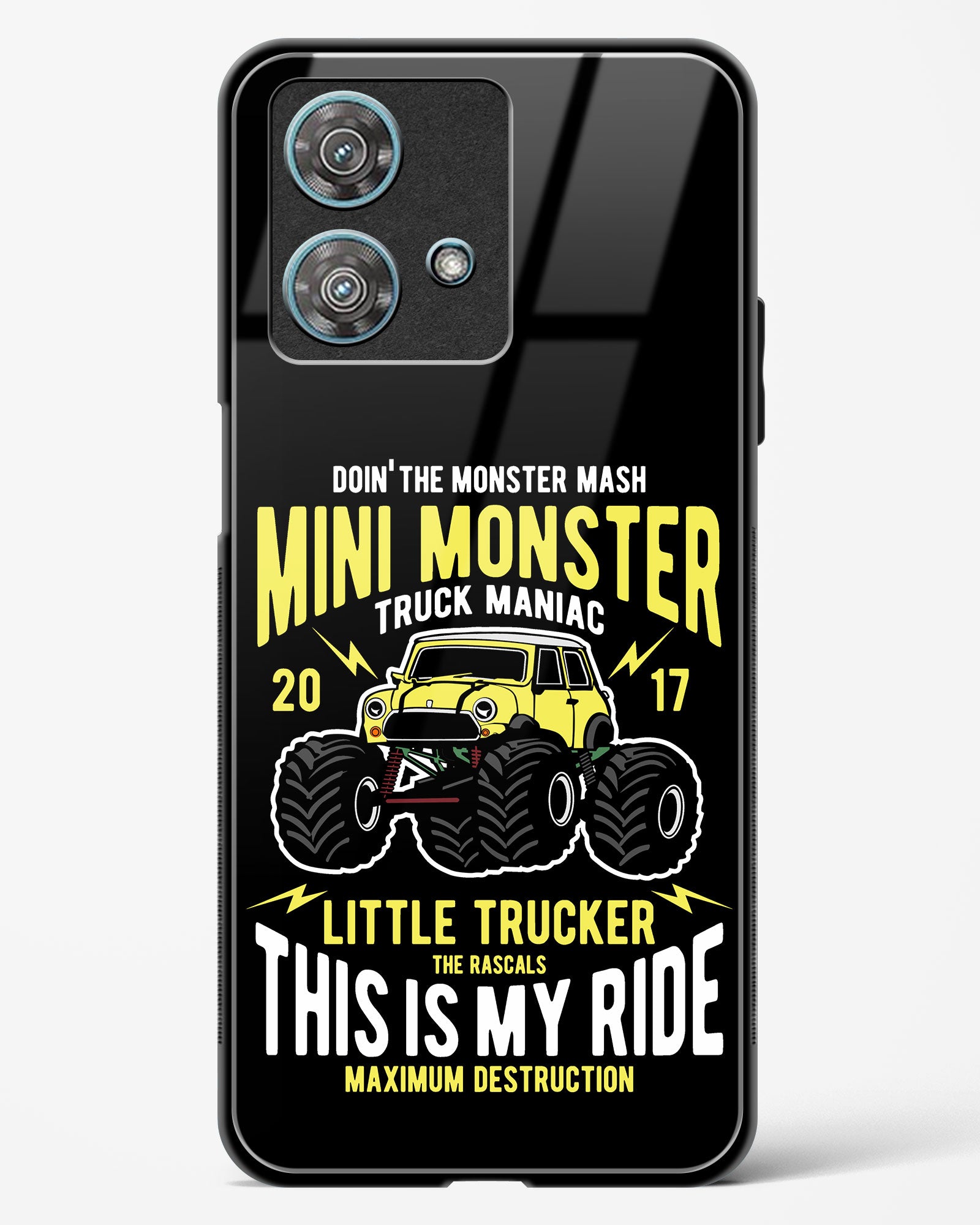 Mini Monster Truck Glass Phone Case-Motorola Edge 40 Neo