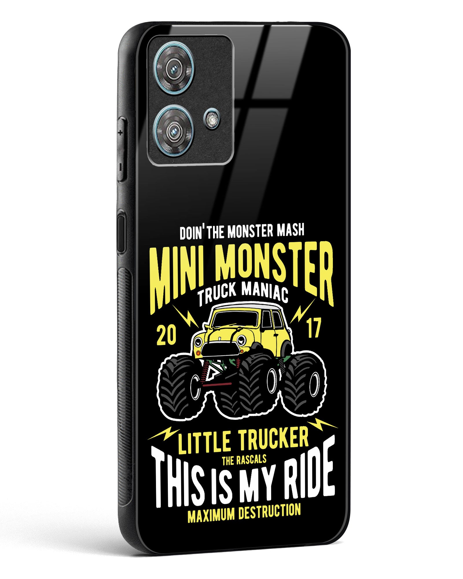 Mini Monster Truck Glass Phone Case-Motorola Edge 40 Neo