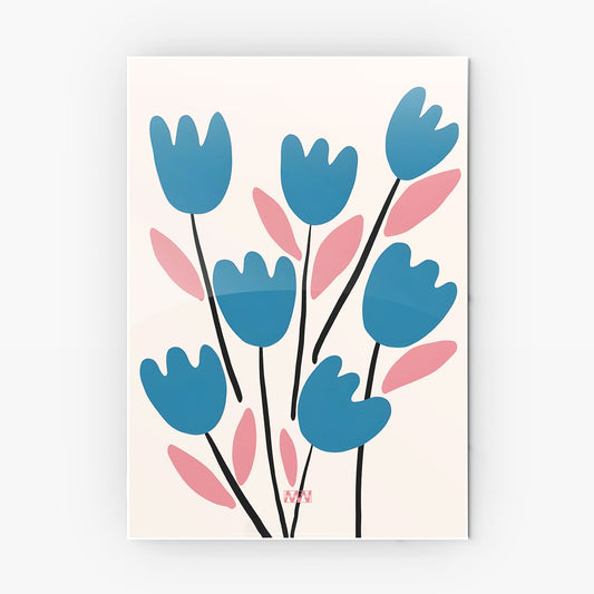 Bloom Pattern metal poster