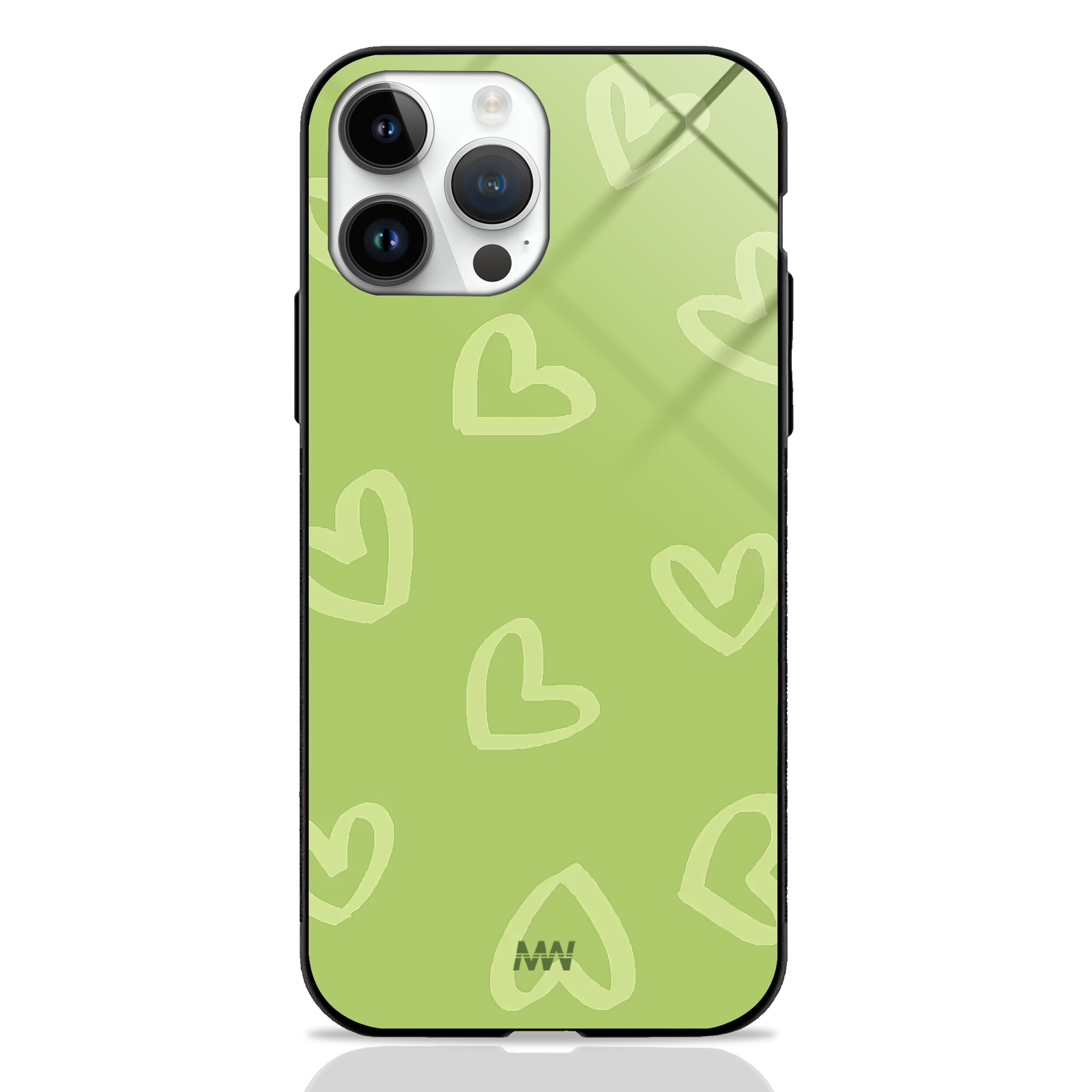 Minimal Heart Aesthetic Premium Glass Case -  - MW Stuffs - 