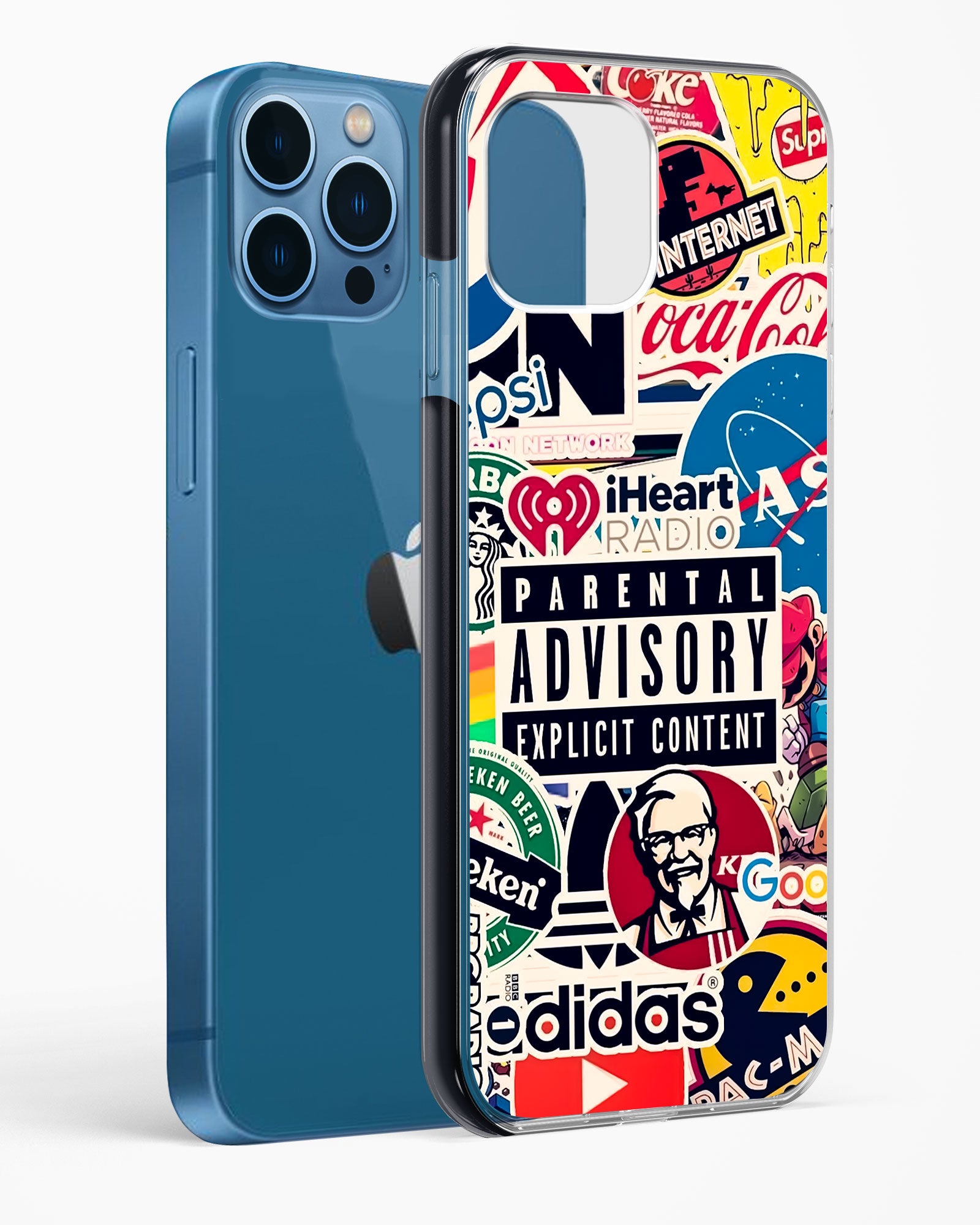 Mixed Brand Stickers Impact Drop Protection Case