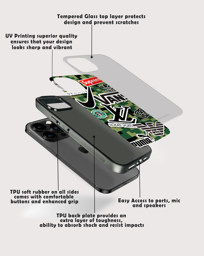 Mixed Brand Stickers Art Glass Case -  - MW Stuffs - 
