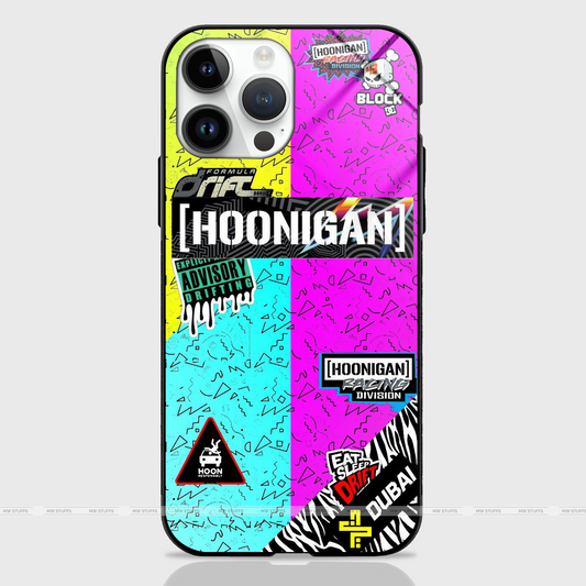 Mixed Stickers Art Glass Case -  - MW Stuffs - 